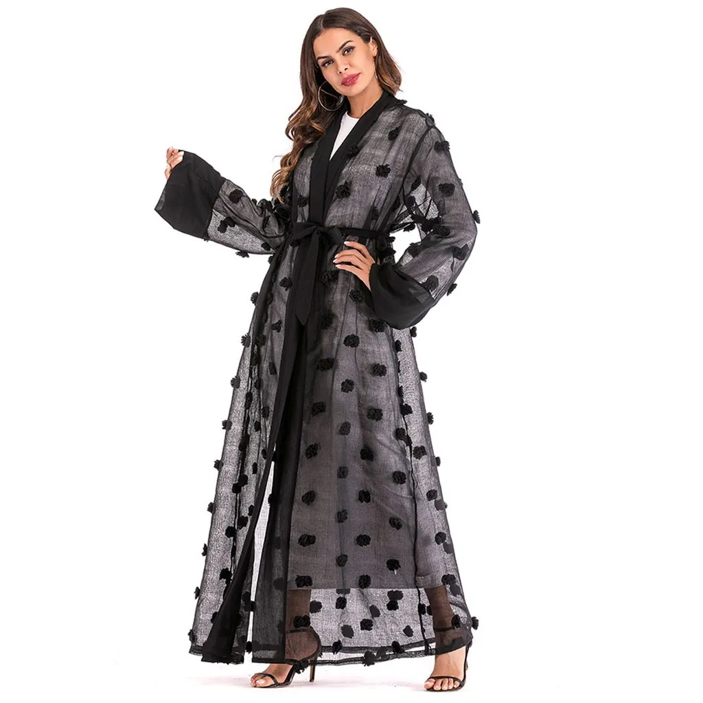 Новое Женское платье этнические платья abaya исламский мусульманский стиль; Ближний Восток Бандажное платье макси кафтан туника Jubah Ближний