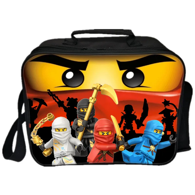 

3D Picnic Bag Lego Movie Lunch Bags Cartoon Ninjago Batman Deadpool Iron Man Captain America Pattern Thermal Insulated Cool Bags
