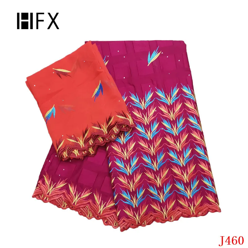 

HFX Bazin Riche Getzner 5+2 Brode African Fabric 2019 Nigerian Bridal Lace Fabric with Tulle Scarf L460