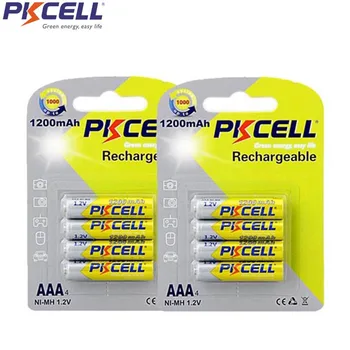 

8Pcs 2Card PKCELL aaa 1.2v nimh Rechargeable Battery AAA 1200mAh Battery For Camera Toys Digital Camera Portable Video