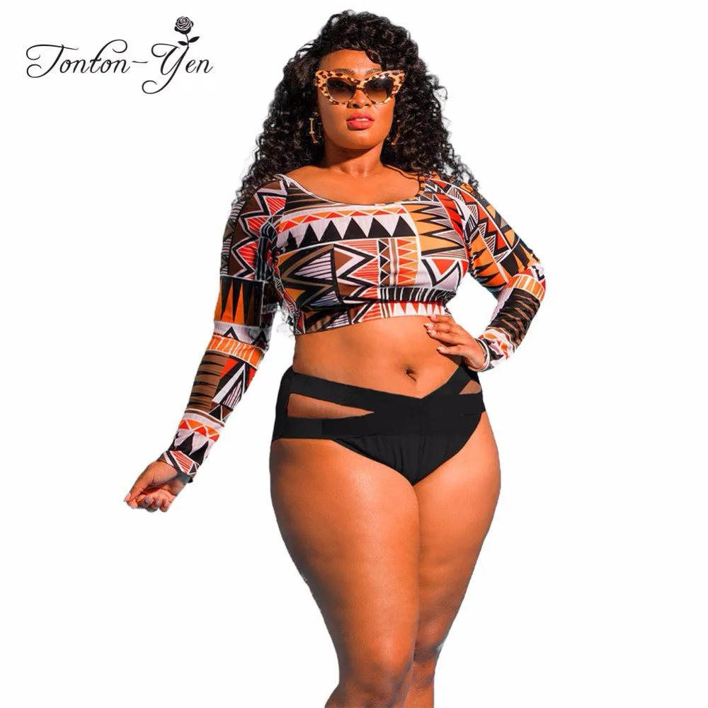 plus size swimwear 2 piece