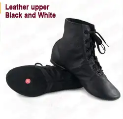 Новая женская кожаная обувь для джазовых танцев, ботинки на шнуровке для взрослых, женская обувь для занятий йогой, мягкие и легкие