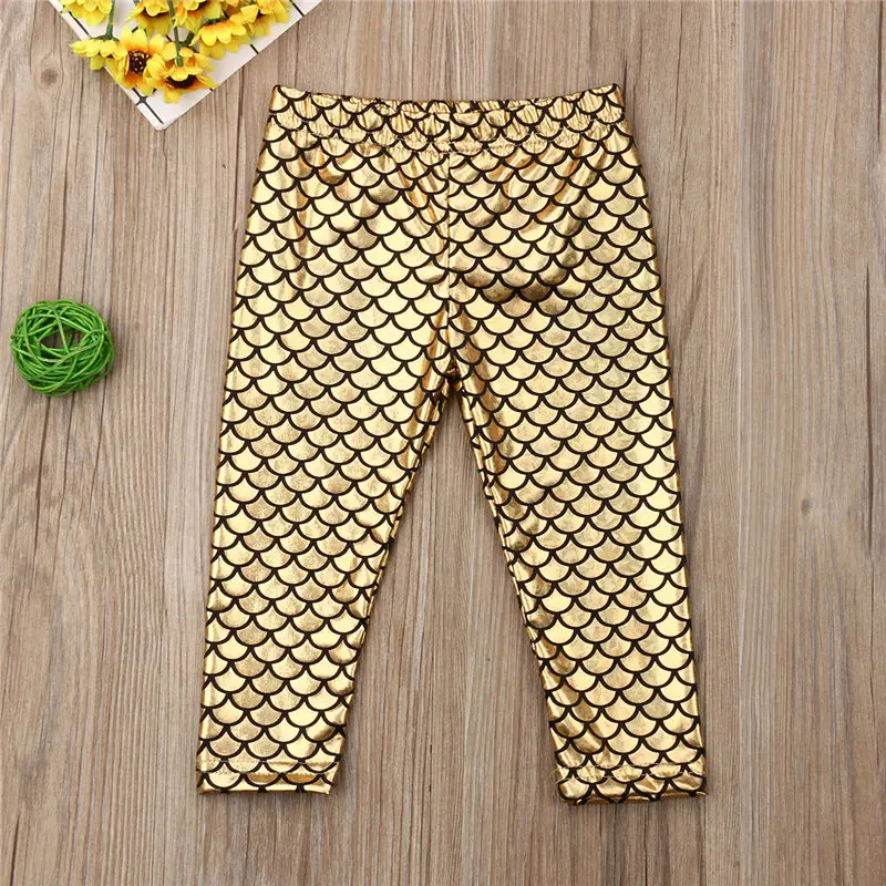 

Pants Baby Girl 2019 Summer Kid Clothes Long Trousers Children Fish Scale Bottoms for Girl Pants Kids 0-5T Sprint Autumn