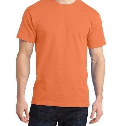 Port PC150 Mens Ring Spun Cotton Tees Orange Sherbet - Extra Large (1)