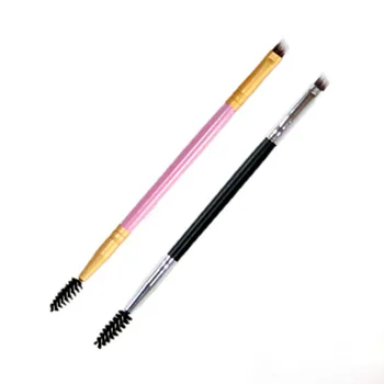 

10pcs/pack New Professional Double Sided Ended Eyebrow Wand Brow Shaping Angled Eyelash Brushes Makeup Tool Beauty