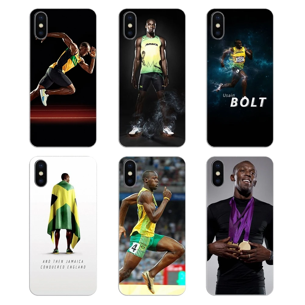 Soft Shell Cover Usain Bolt Jamaican Athlete Fastest Man Running For iPod Touch iPhone 4 4S 5 5S 5C SE 6 6S 7 8 X XR XS Plus MAX |
