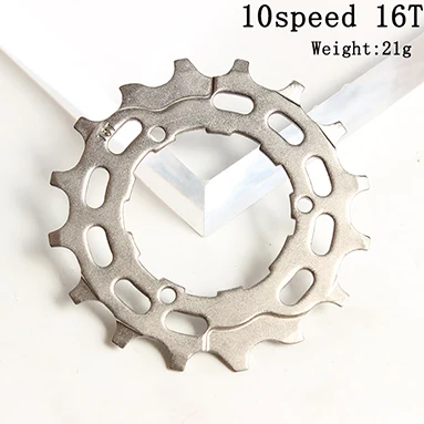 Маховик для горного велосипеда 11 T 12 T 13 T 14 T 15 T 16 T 17 T 18 T 19 T 21 T 10 SpeedSteel Freewheel gear denticulat запчасти для ремонта - Цвет: 10speed 16t-Silver