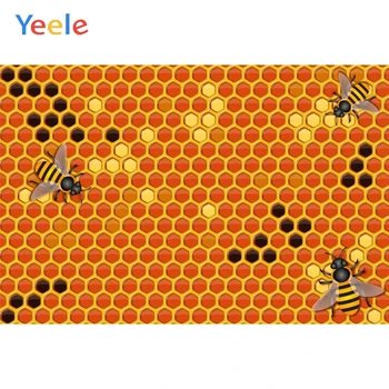 

Yeele Wall Decor Photocall Bees Honeycomb Painting Photography Backdrops Personalized Photographic Backgrounds For Photo Studio