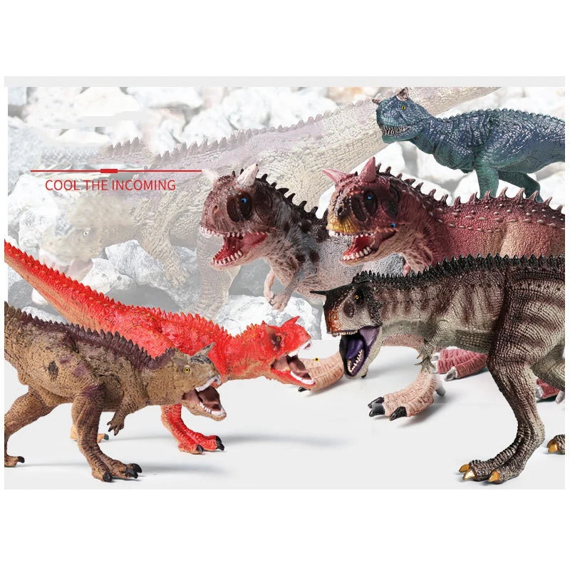 16 видов стилей Парк Юрского периода Игрушечная модель динозавра Carnotaurus