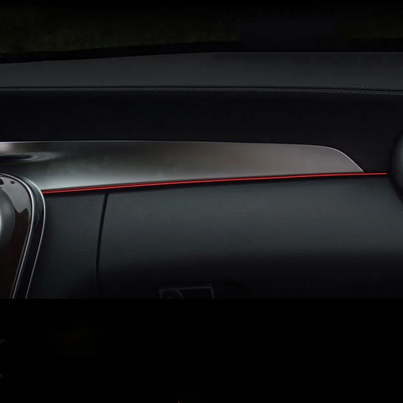 Автомобильная центральная консоль Copilot отделка ящика для перчаток полоса для Mercedes Benz C Class W205 GLC X253-17 внутренняя Модифицированная наклейка