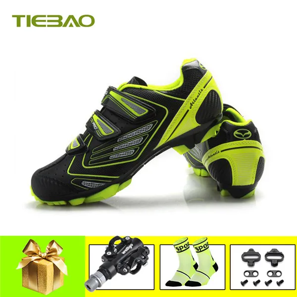 TIEBAO mtb обувь мужские и женские самозакрывающиеся дышащие zapatillas ciclismo mtb SPD педали обувь для велоспорта кроссовки для горного велосипеда - Цвет: Pedals for 1521 G
