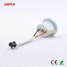 20 шт. Ультра маленький светодиодный потолочный светильник 1 Вт COB прожектор открытие 25 мм счетчик встроенный большой палец свет