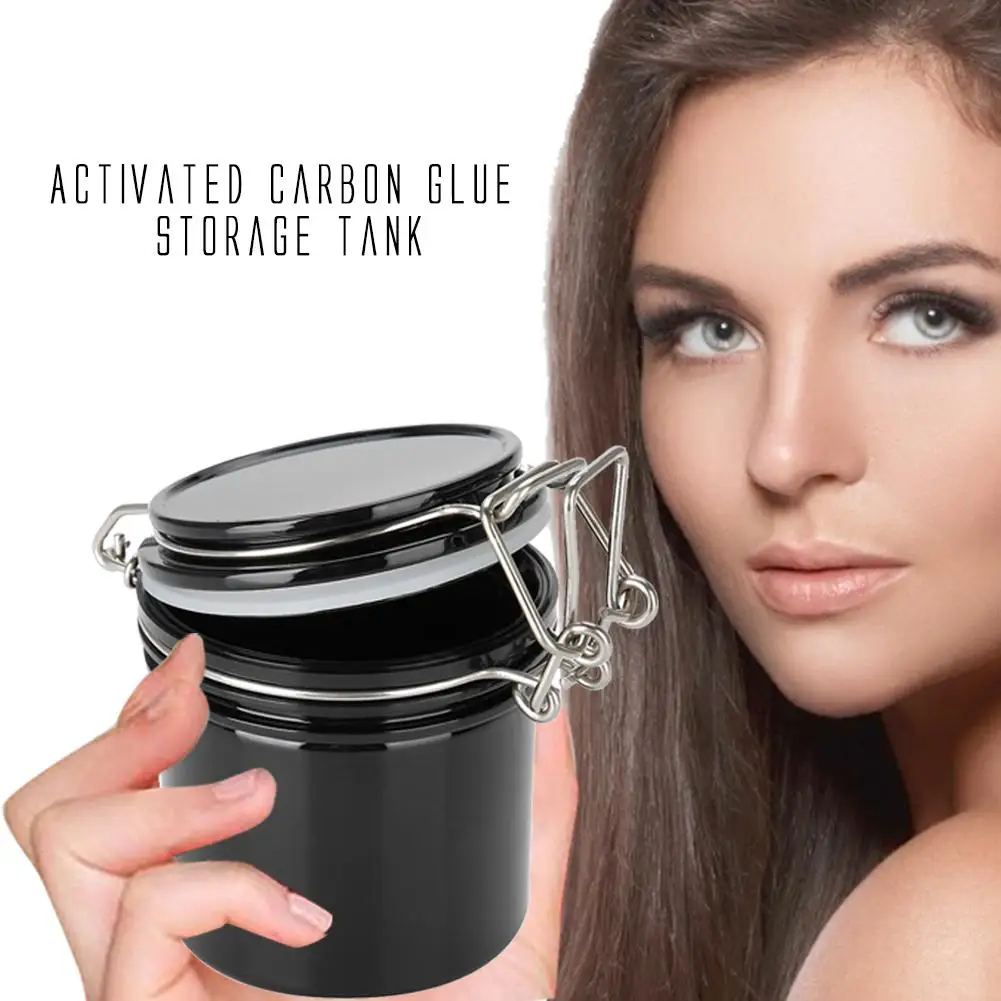 

Grafting Eyelash Glue Storage Tank Makeup Eyelash Tool Activated Carbon Glue Storage Box Sealing Fresh Dehumidification
