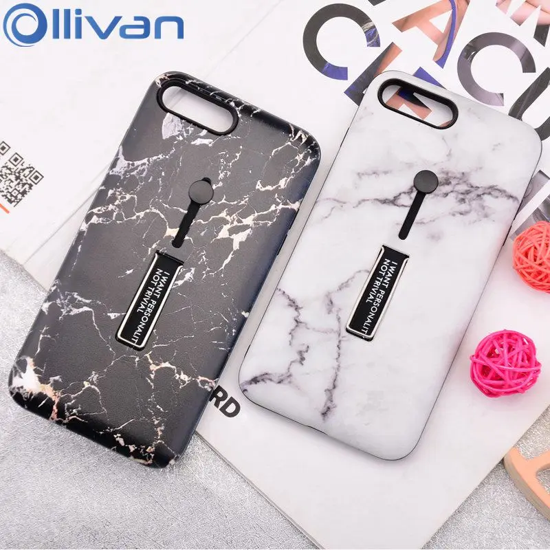 Fashion Marble Silicon Case For Redmi Note 8 7 6 5 Pro 5A 6A Plus S2 Mi A1 A2 Lite POCO F1 Hide Stand Holder Cover |