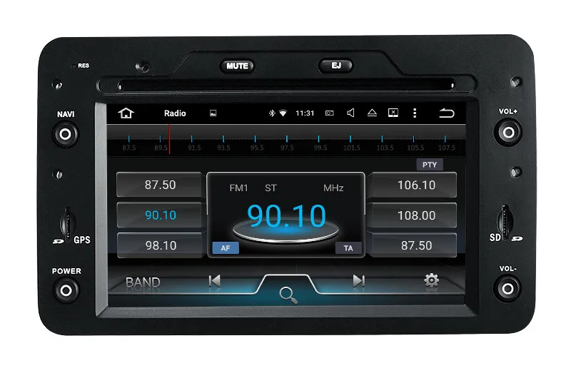 Top Android 7.1 Car DVD Player GPS Navigation for Alfa Romeo Spider Brera 159 Sportwagon with Bluetooth Radio USB AUX Stereo 2