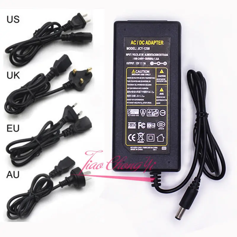 Адаптер питания AC110 220 В светодиодная лента для трансформатора 2A 3A 5A 8A DC 5 в 12 24