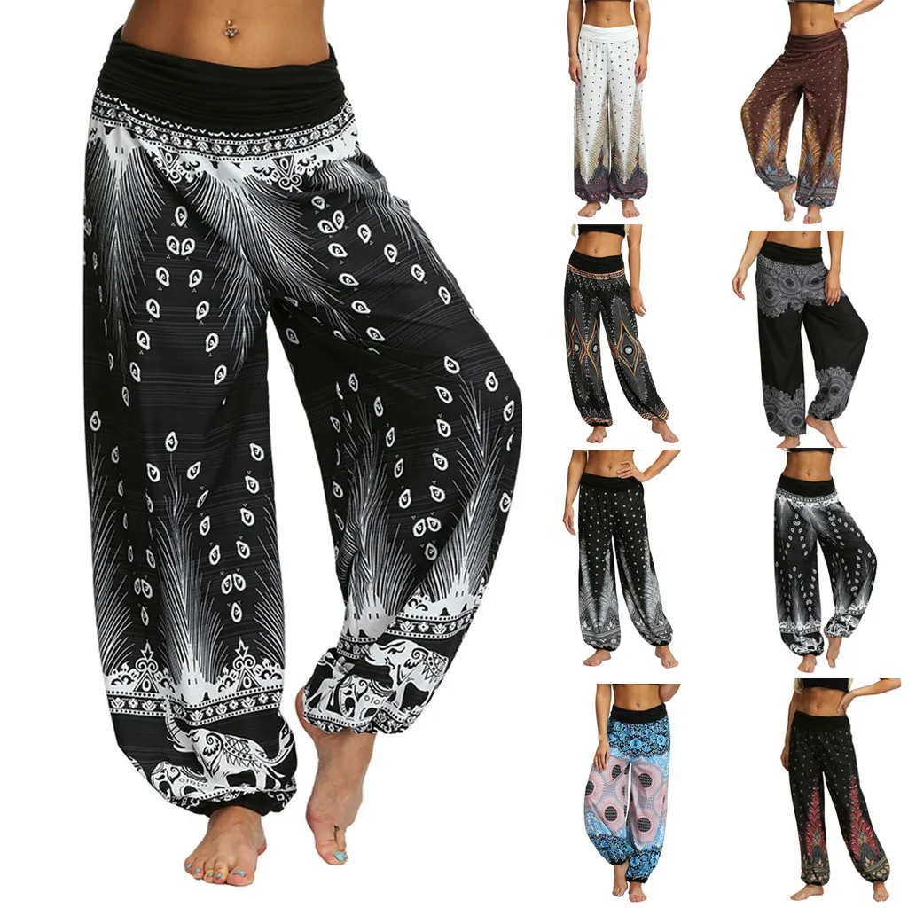 

Men Women Casual Loose Hippy Yoga Trousers Baggy Boho Aladdin Pants erings batik indonesia gym wear active ginastica ensemble