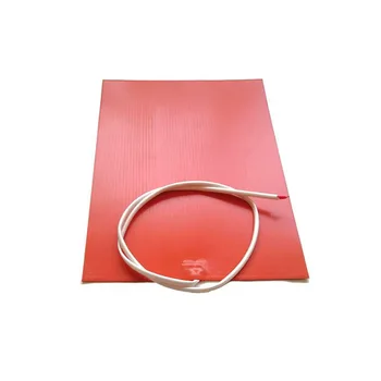 

300*400*1.5mm heat bed for 3d printer 110v 800w adhesive 1 side 100K thermistor 1000mm lead wire come out middle of 300mm