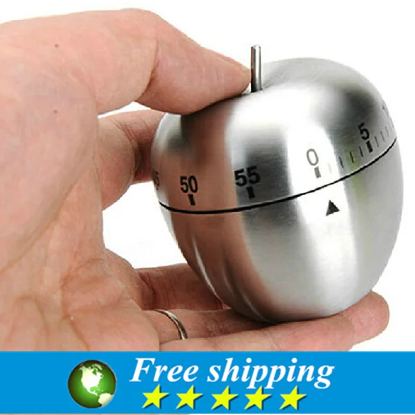 

Useful Mechanical New Kitchen Cooking Timer Alarm 60 Minutes Stainless Steel Digital Timer Alarm,Free shipping.