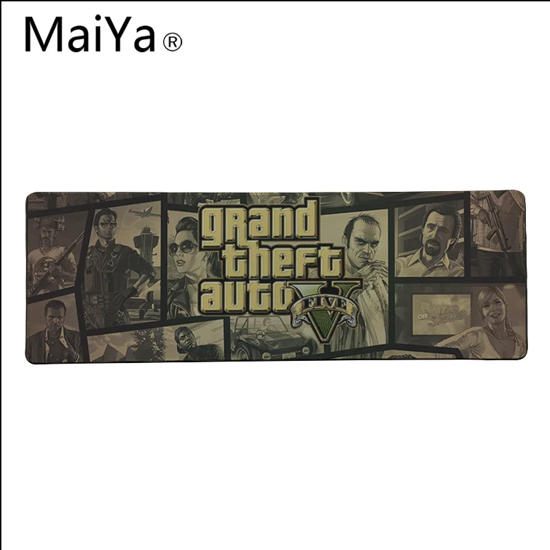 Maiya одежда высшего качества GTAV Grand Theft Авто V красивые коврик для мышки в стиле аниме Большой Мышь Pad клавиатуры коврики