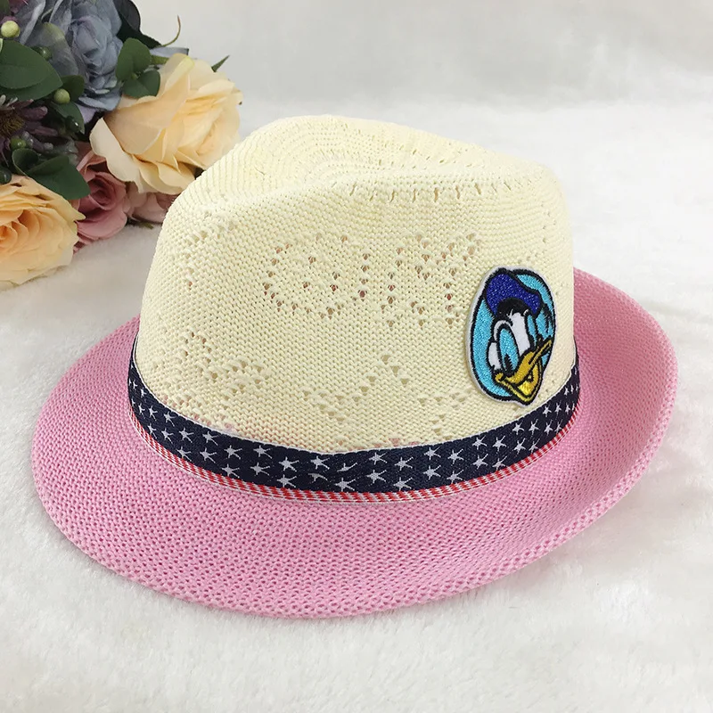 

Disney girl sun hat outdoor leisure sports baby boy knit cartoon hat 50-52cm