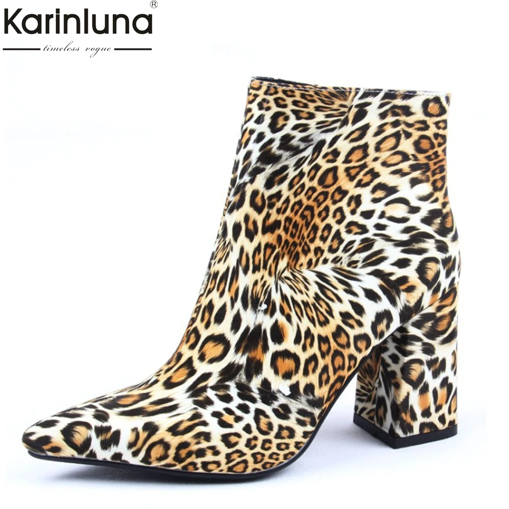 

Sexy high quality fashion ankle boots woman shoes zipper chunky high heels add fur autumn winter shoes woman boots