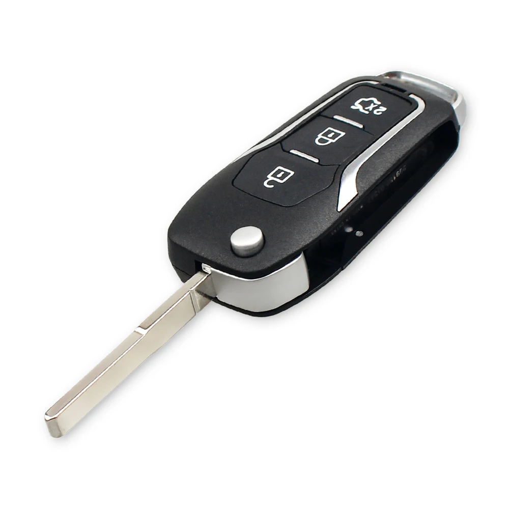 KEYYOU 3 кнопки модифицированный флип складной ключ Оболочка Чехол пульт дистанционного управления для Ford Focus 2 3 mondeo Fiesta Флип брелок HU101 лезвие