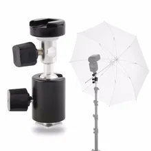 Universal 360 Degree Camera Flash Hot Shoe Adapter Umbrella Holder Swivel Light Stand Bracket Type C Photography Accessory Black universal swivel flash stand holder for lamp and camera