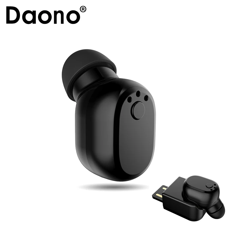 Bluetooth наушники DAONO SQ2 V4.1 с магнитным разъемом USB беспроводные невидимые