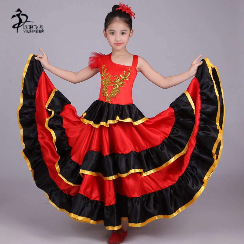 Детский костюм для фламенко/испанской девочки/Vestidos Flamenco|spanish girl costume|jupe flamencoflamenco |