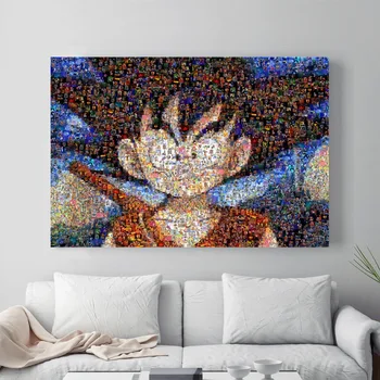 

Dragon Ball Z Puzzle Painting Poster Print Decorative Wall Pictures For Living Room No Frame Home Decoration Accessories