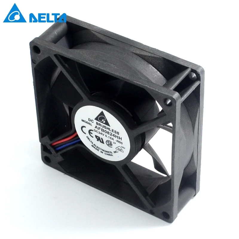 دلتا 5 قطع 80x80x25 ملليمتر 24 فولت 0.15 a 8025 8 سنتيمتر AFB0824HH العاكس الصناعي امدادات الطاقة مروحة ل