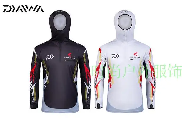 

2017 NEW DAIWA Fishing clothes Long sleeve Hooded Breathable Leisure summer DAWA Sunscreen DAIWAS Anti mosquito Free shipping