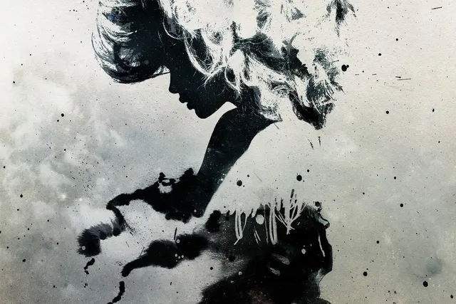 canvas poster abstract silhouette