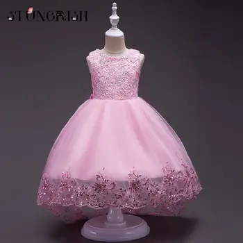 

princess party girl dress luxury trailing dresses multi-layer tutu design summer fashion princess wedding flower girls clothing