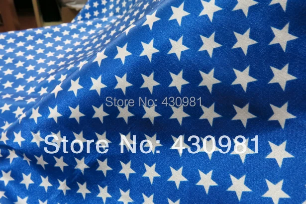 Blue Curtains blue curtains with white stars : royal blue satin fabric geometric stars print material curtains ...