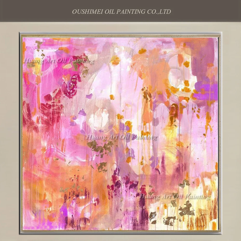 

Simple Pink Abstract Landscape Paintings Hand Painted Oil Painting on Canvas Modern Wall Painting for Home Decor Paintings