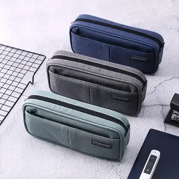 

Deli Waterproof Pencil Bags Student Pencil Box Large Capacity Multi-functional Pencil Case Student School Stationery Accessories