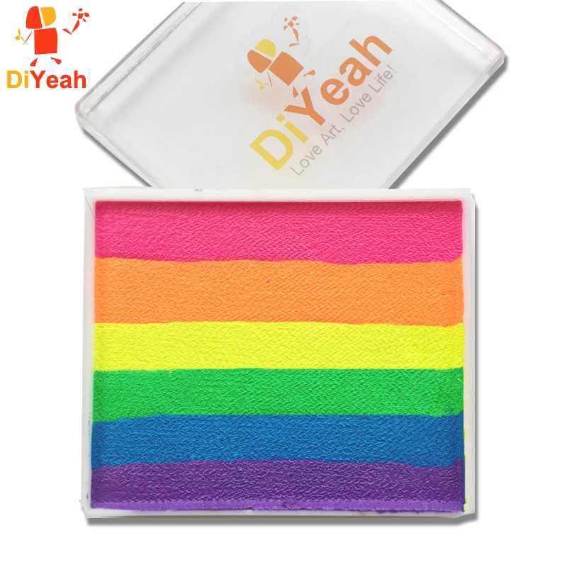 50 جرام الجسم الطلاء الصباغ Rainbow وجه اللوحة الحبر الأشعة فوق البنفسجية النيون ماكياج متعدد الألوان سلسلة وشم على شكل رسوم للجسم لجميع القديسي... 50 جرام الجسم الطلاء الصباغ Rainbow وجه اللوحة الحبر الأشعة فوق البنفسجية النيون ماكياج متعدد الألوان سلسلة وشم على شكل رسوم للجسم لجميع القديسي...