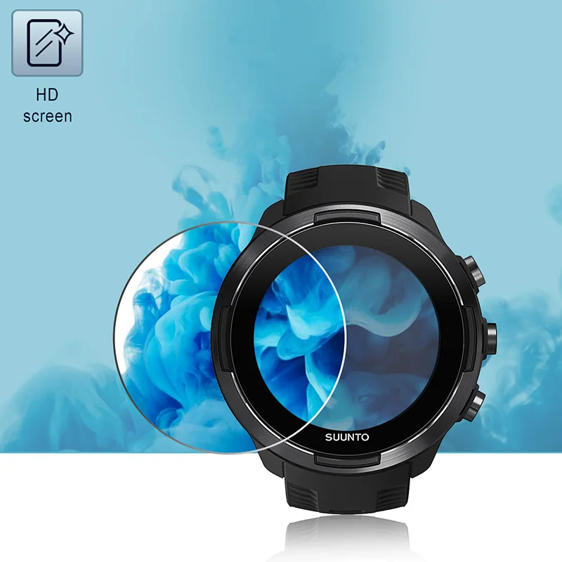 Сверхпрозрачное закаленное стекло 2.5D для смарт часов Suunto 9 Baro 3 Защитная пленка