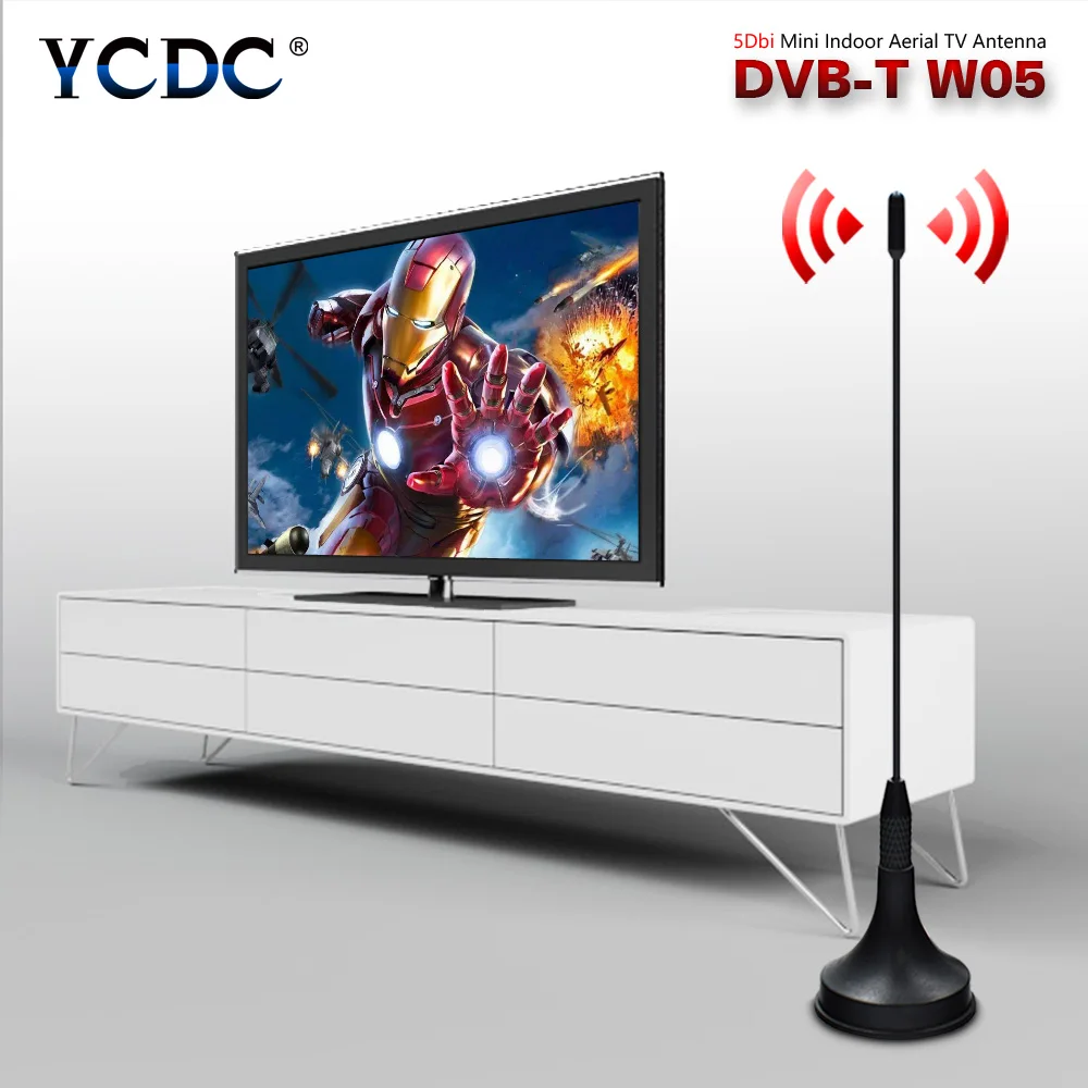 YCDC 5DBi 174-230 МГц и 470-862 МГц цифровой DVB-T ТВ Freeview HD ТВ антенна усилитель мощности сигнала с магнитной основой