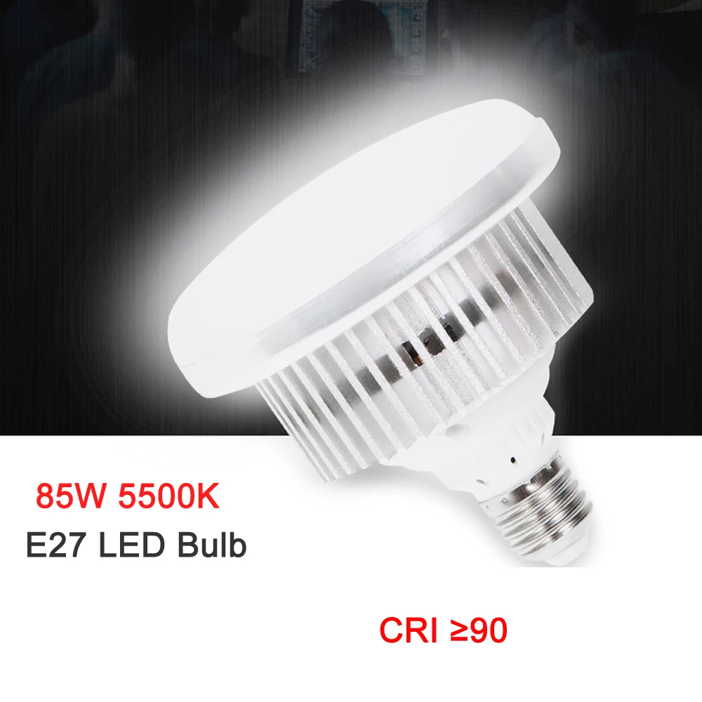 Металл 85W 5500K 220V LED фото освещение студия видео лампа дневного света E27 для