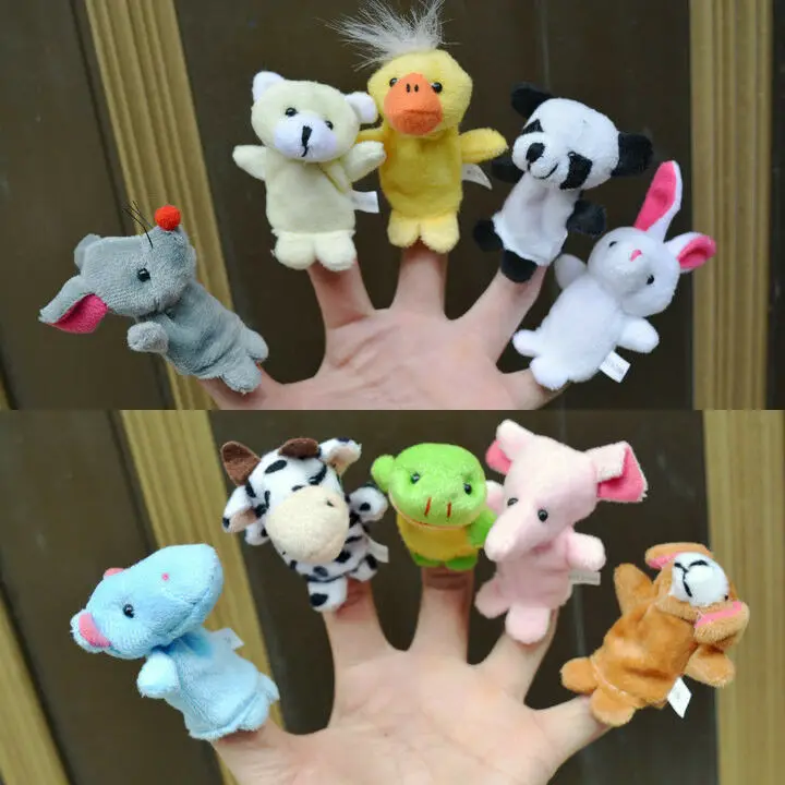 

5pcs Children stuffed plush Finger Puppet Dolls