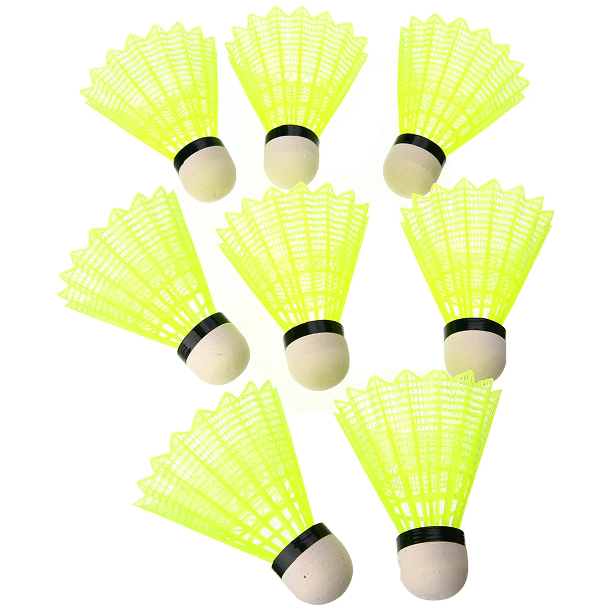 8Pcs LED Badminton Shuttlecock Nylon Night Lighting Birdies Shuttlecocks Dark Night Light Colorful Badminton Shuttlecock