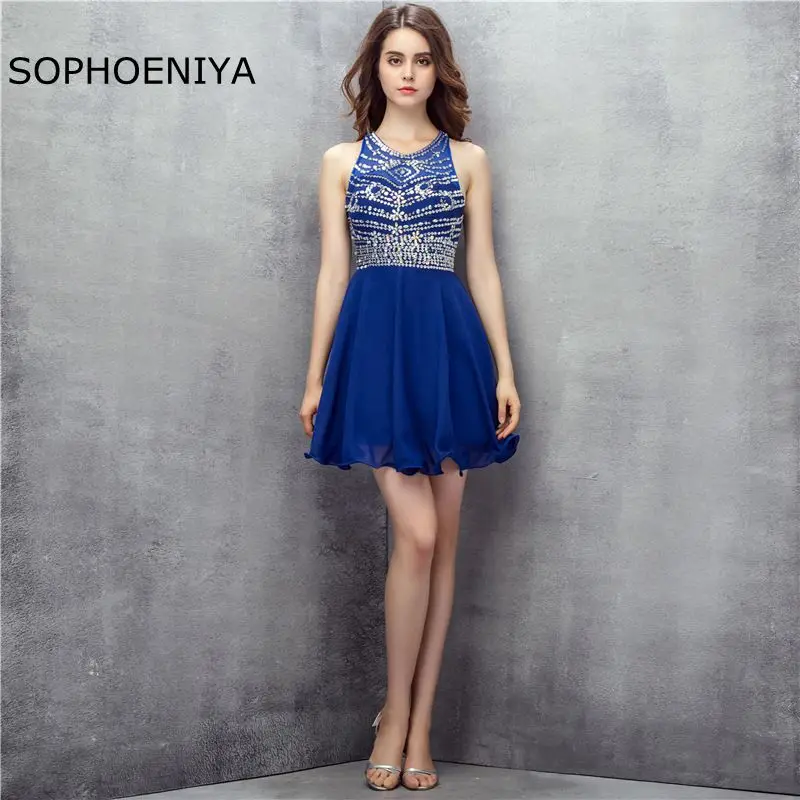 Новое поступление когда-либо довольно королевский синий Vestido de festa коктейльные платья 2019 маленькое платье Элегантное vestido коктейльное