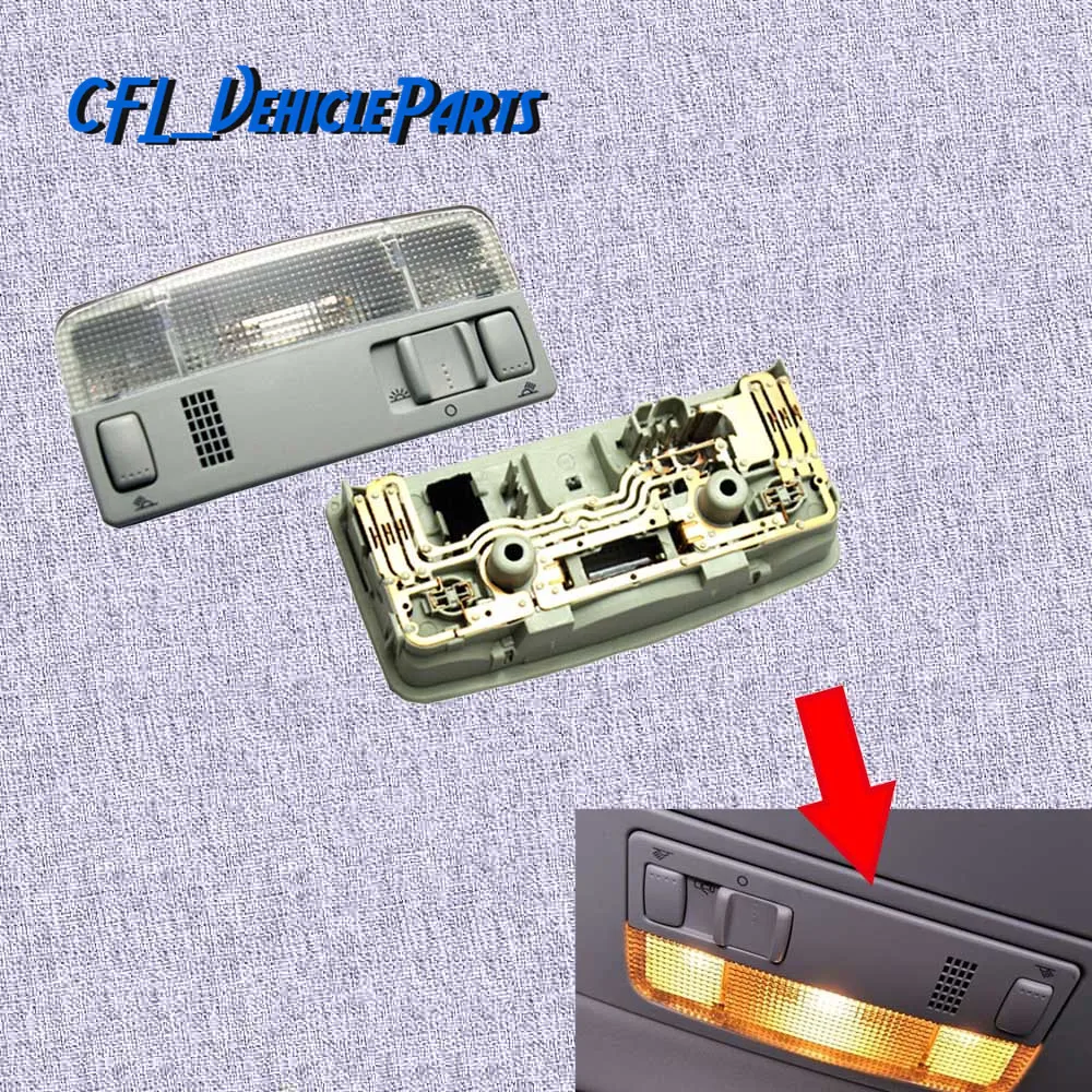 

Car Front Interior Light Ceiling light Caravan Camper Reading Light 1TD947105 for VW Transporter T5 Caddy 2K Passat Golf Mk4