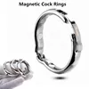 Metal Cock Ring Glans Ring Adjustable 5 Size Magnetic Sheath Compound Male Circumcision Ring V Type Penis Ring Sex Toys for Men 1