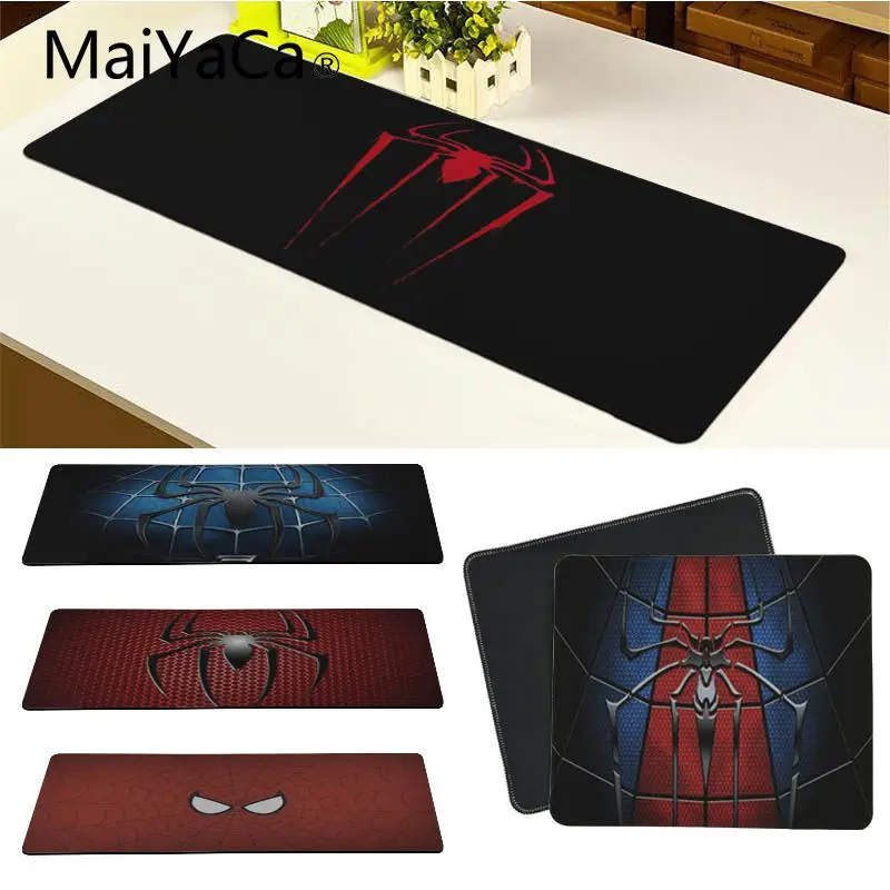 MaiYaCa New Arrivals Spiderman Logo mouse pad gamer play mats Keyboard