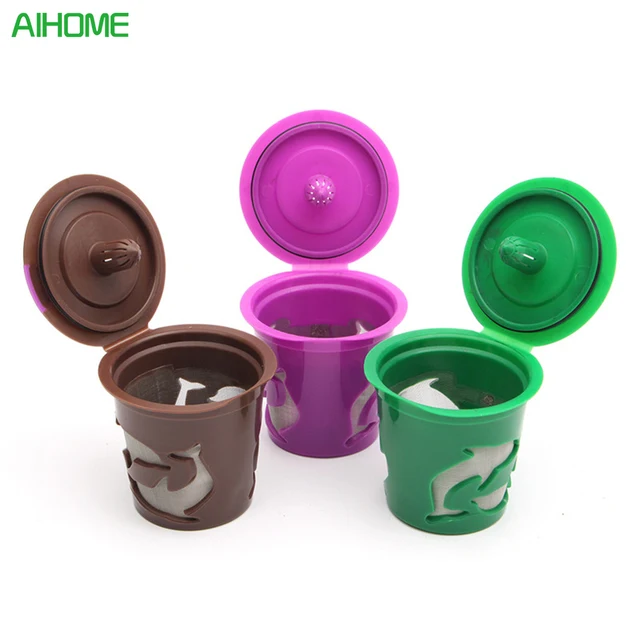 Special Price Morden Refillable Coffee Filter K-Carafe K-Cup Pod Spoon Set For Keurig 2.0 Machines Coffee Tea Tools Capsules Reusable Filter