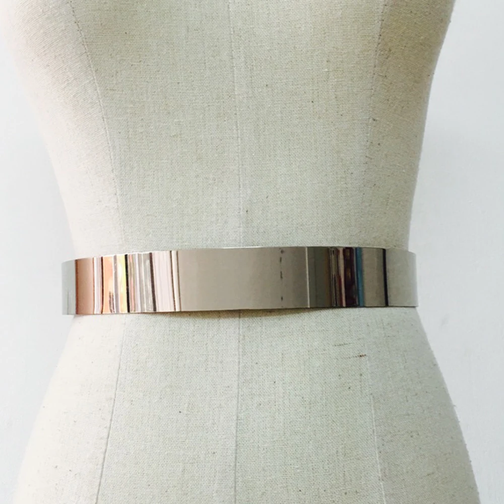 Женский Регулируемый металлический поясной ремень винтажные ремни с